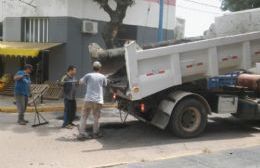 El Municipio intensifica tareas de bacheo y corte de pastos